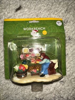 Santa’s Workbench Resin Accessory – Flower Market / Village Scene